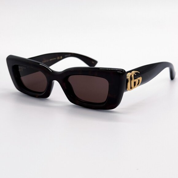 NEW GUCCI GG1827S 002 WOMEN DARK HAVANA SUNGLASSES GUCCI main image 6